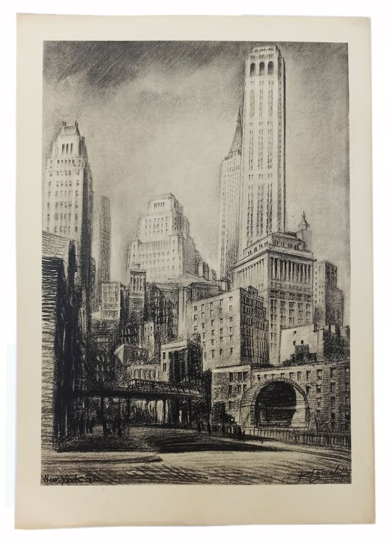 ETATS-UNIS / IV dessins par ROBERT CAMELOT / Chicago New-York …