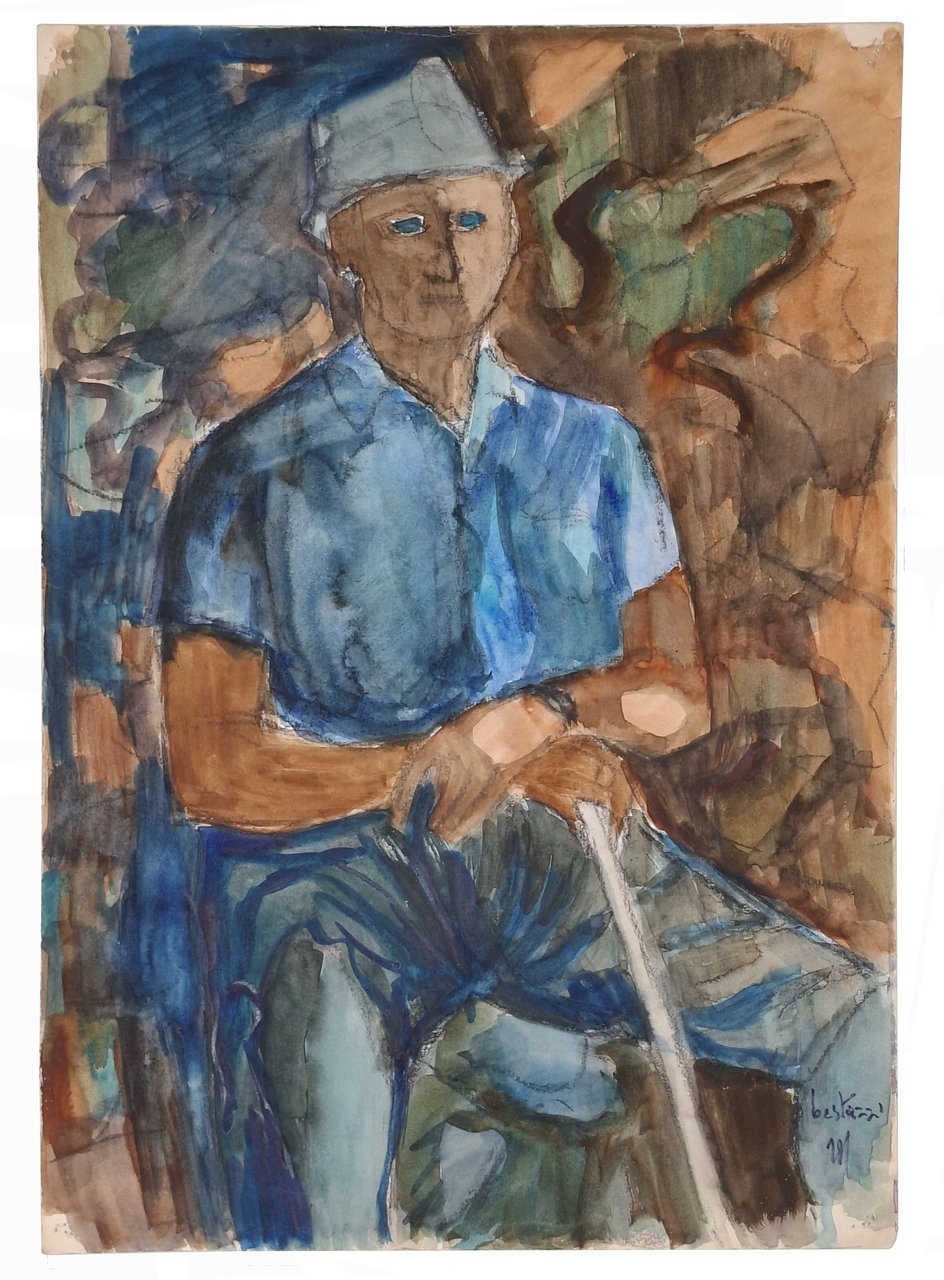 FIGURA MASCHILE SEDUTA (disegno originale) | Immagine principale