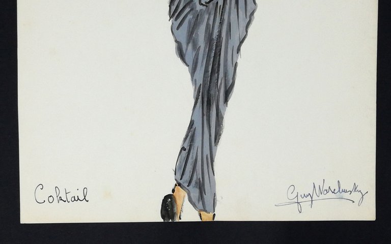 Figurino di moda fatto a mano