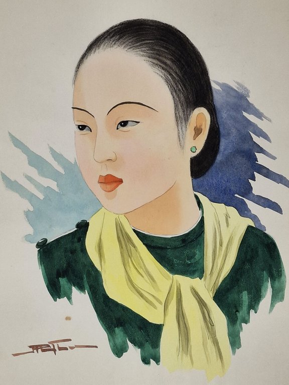 gouache su carta (volto femminile) | Immagine Gallery 2