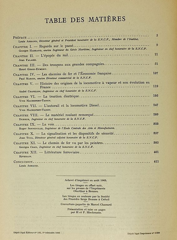 HISTOIRE DES CHEMINS DE FER EN FRANCE