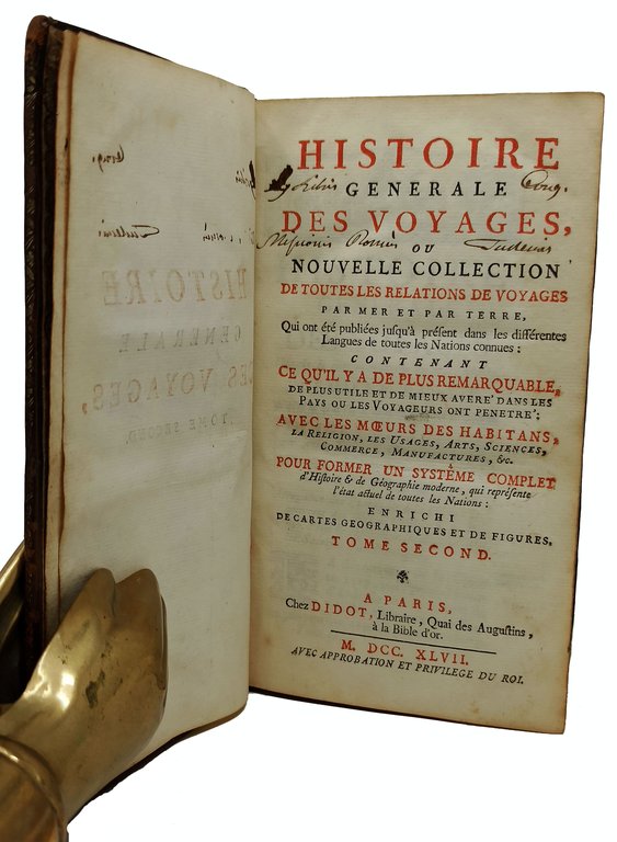 HISTOIRE GENERALE DES VOYAGES / ou nouvelle collection de toutes …