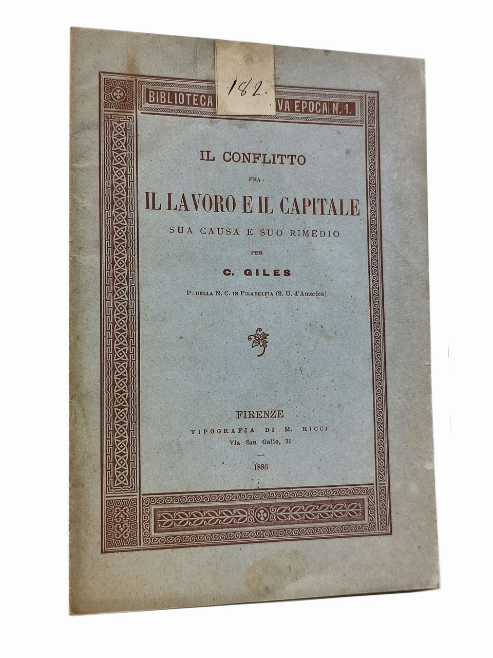 IL CONFLITTO FRA IL LAVORO E IL CAPITALE. Sua causa …