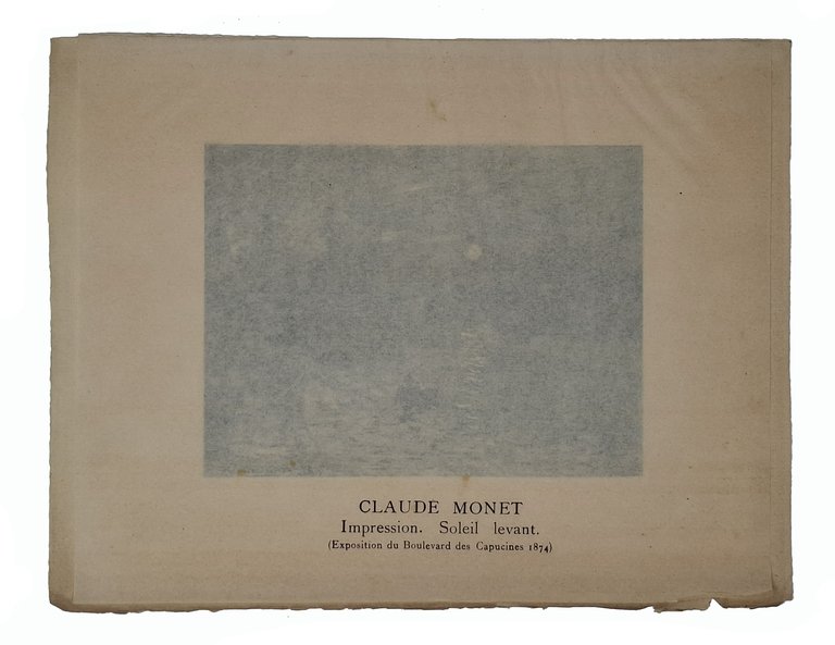 IMPRESSION. SOLEIL LEVANT. (Exposition du Boulevard des Capucines 1874) - …