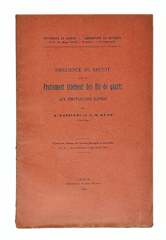INFLUENCE DU RECUIT sur le FROTTEMENT INTERIEUR DES FILS DE …