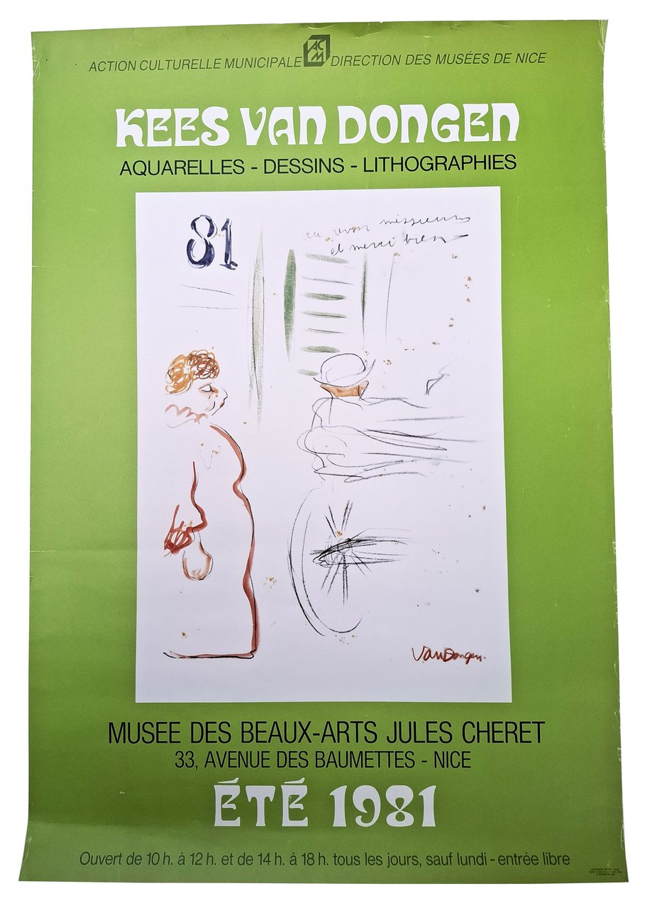 KEES VAN DONGEN aquarelles - dessins - lithographies / Musee …