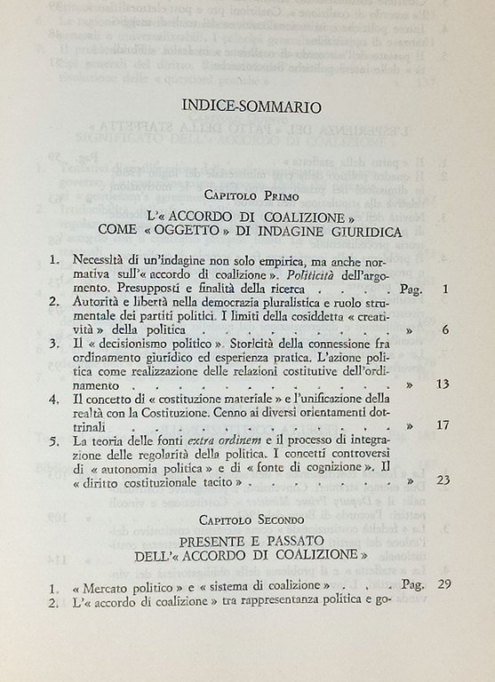 L' 'ACCORDO DI COALIZIONE'