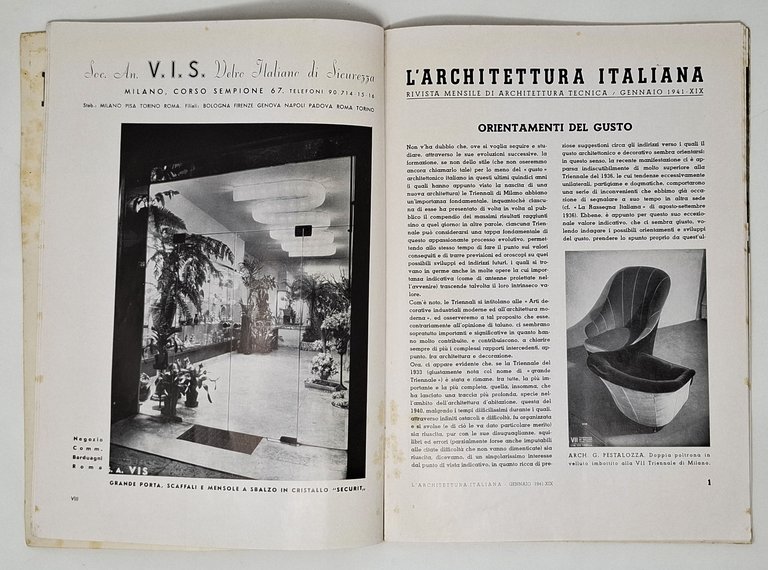 L'ARCHITETTURA ITALIANA periodico mensile di architettura tecnica / gennaio 1941 | Immagine Gallery 4