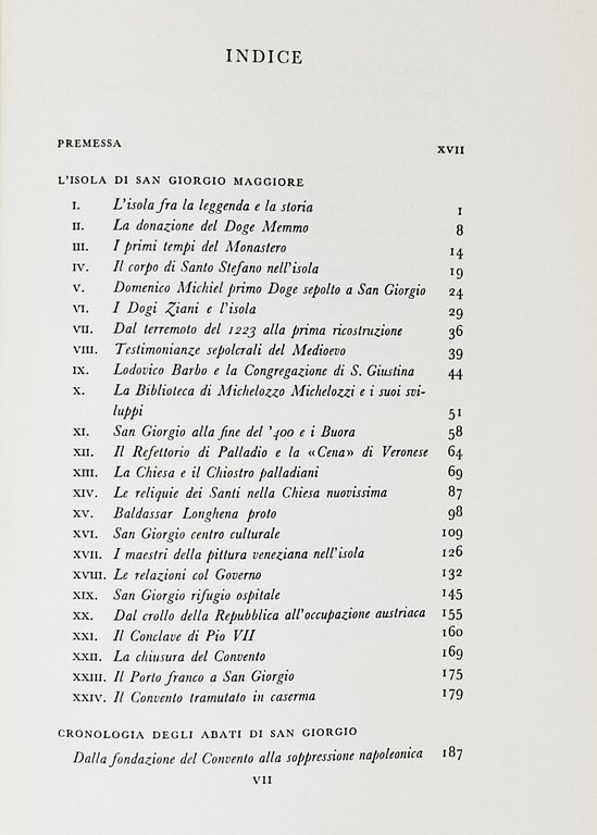 L'ISOLA E IL CENOBIO DI SAN GIORGIO MAGGIORE