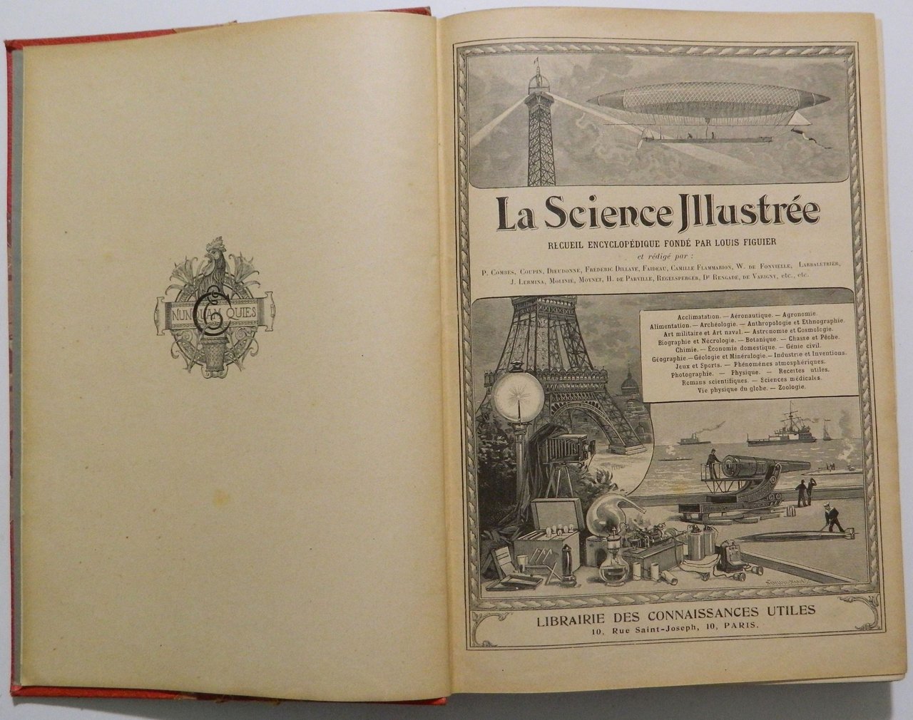 LA SCIENCE ILLUSTREE. Recueil encyclopédique fondé par Louis Figuier / …