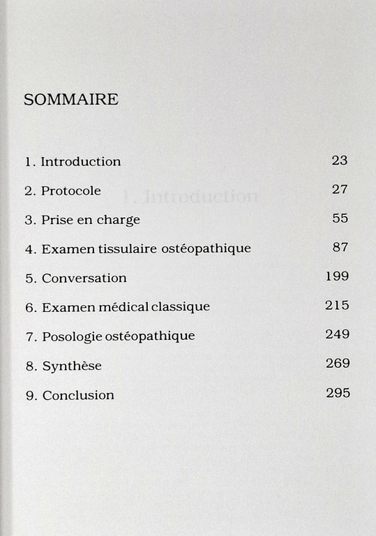 LA STRATEGIE DE L'INGERENCE OSTEOPATIQUE DANS LES PROCESSUS DE CONSERVATION …