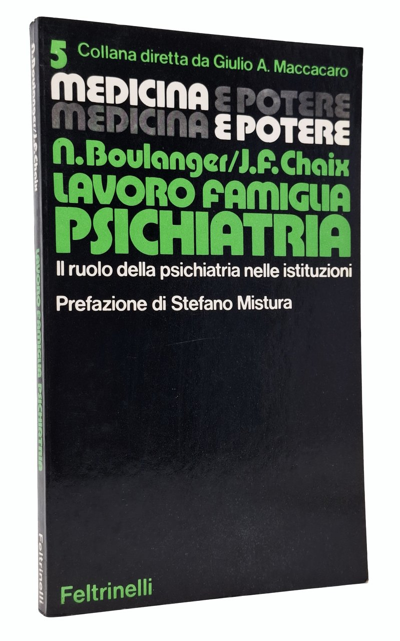 LAVORO FAMIGLIA PSICHIATRIA. Il ruolo della psichiatria nelle istituzioni