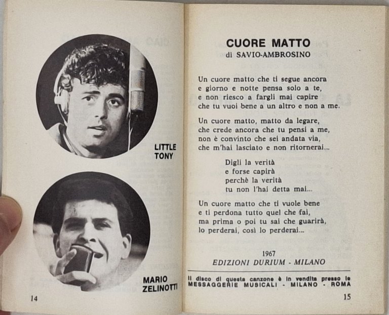 LE CANZONI DEL FESTIVAL 1967 / 17° Festival della canzone …