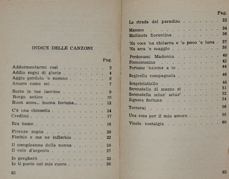 LE CANZONI DELLA FORTUNA 1957