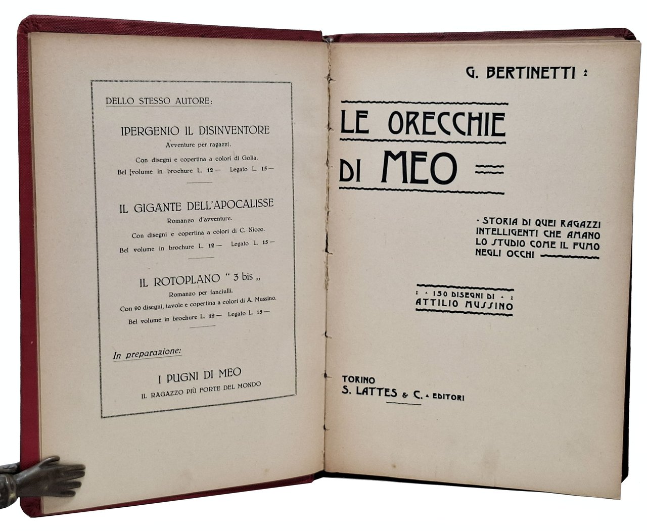 LE ORECCHIE DI MEO. Storia di quei ragazzi intelligenti che …