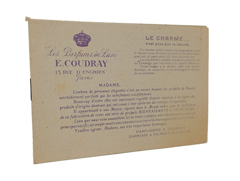 LES PARFUMS DE LUXE E. COUDRAY, Paris (catalogo)