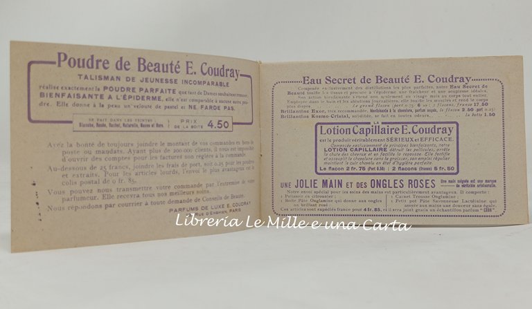 LES PARFUMS DE LUXE E. COUDRAY, Paris (catalogo)