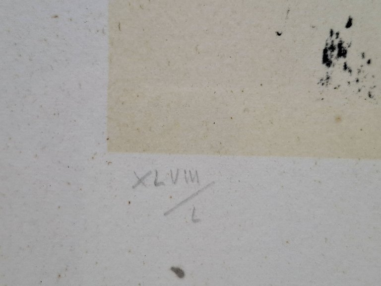 LITOGRAFIA A COLORI 'FIGURA' firmata e numerata