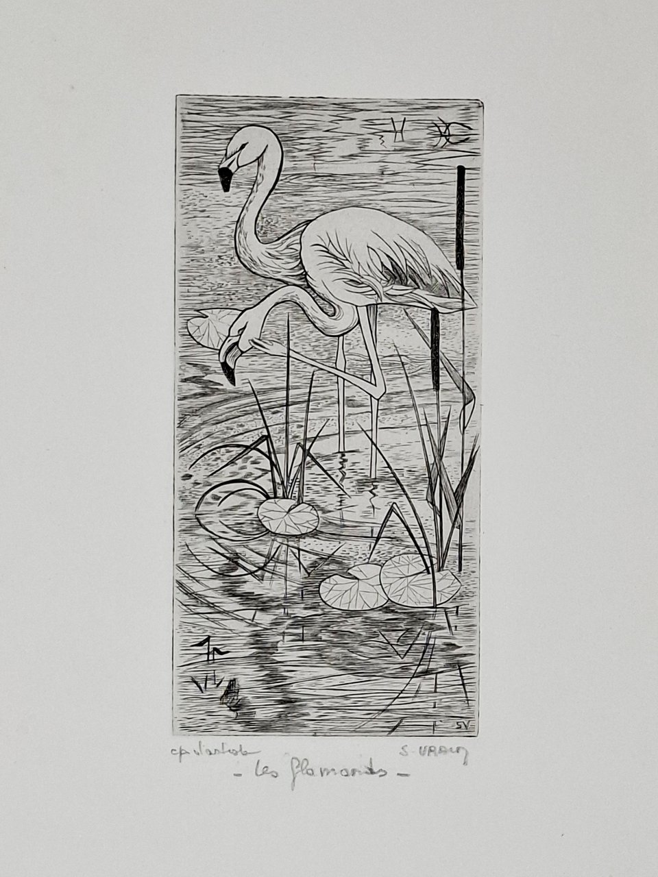 Litografia ' Les flamants' | Immagine principale