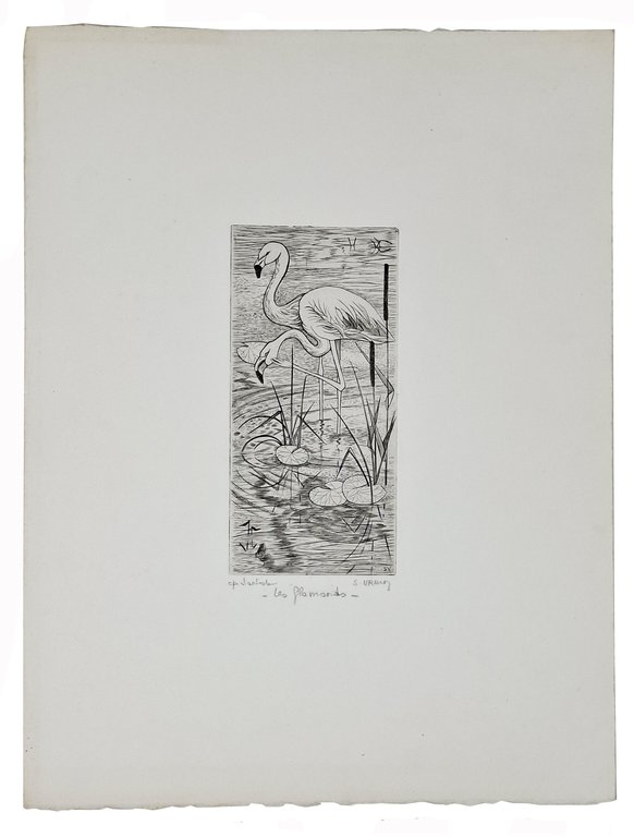 Litografia ' Les flamants' | Immagine Gallery 2