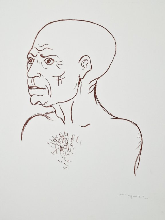 LITOGRAFIA omaggio a Picasso