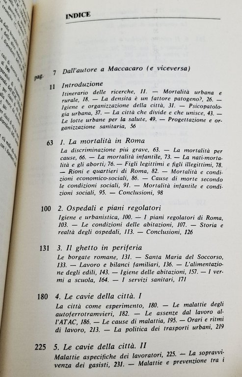 MALARIA URBANA / Patologia delle metropoli