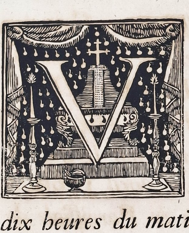 Manifesto funebre xilografato di Thomas Pincemaille