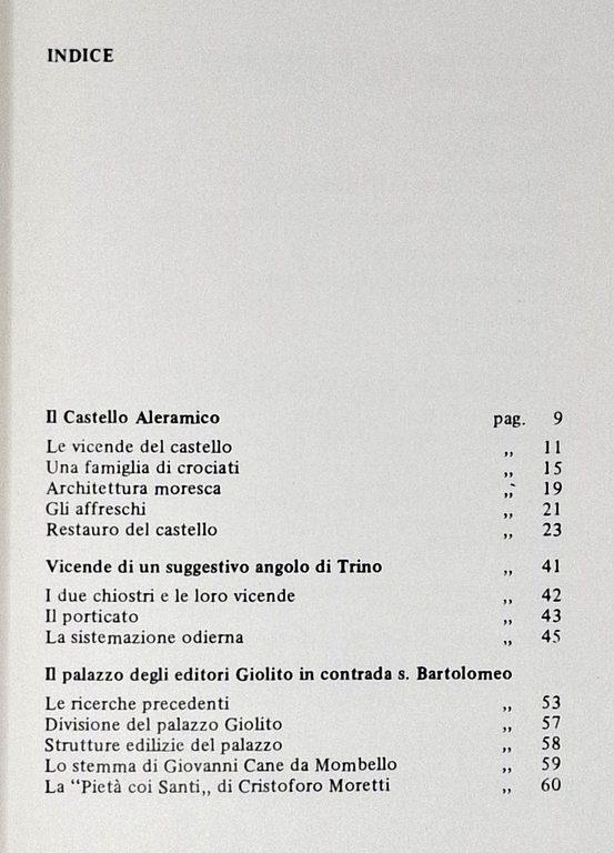NOTE DI STORIA E D'ARTE DI TRINO