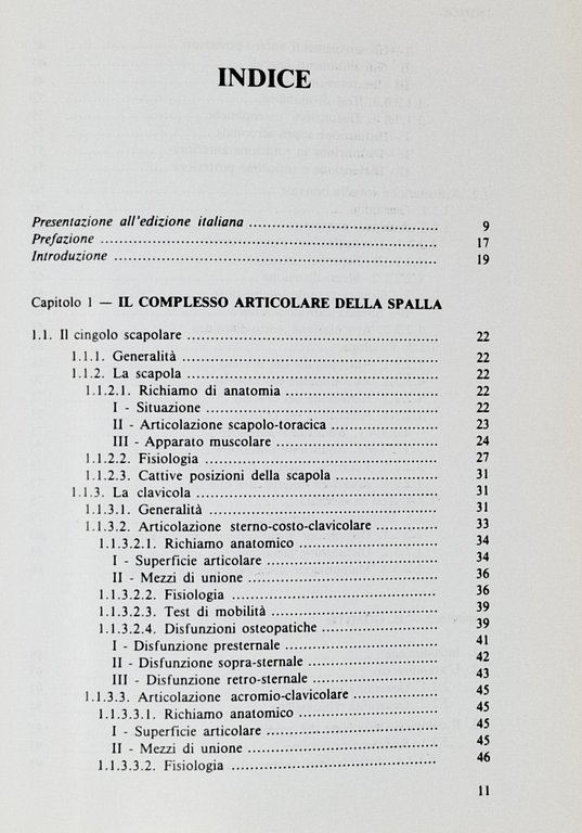 OSTEOPATIA / L'ARTO SUPERIORE