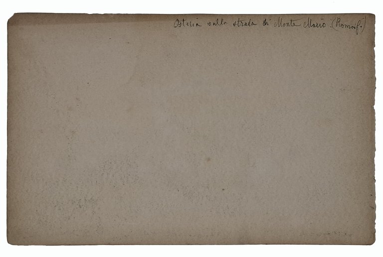 Paesaggio - Roma 'Osteria sulla strada di Monte Mario'