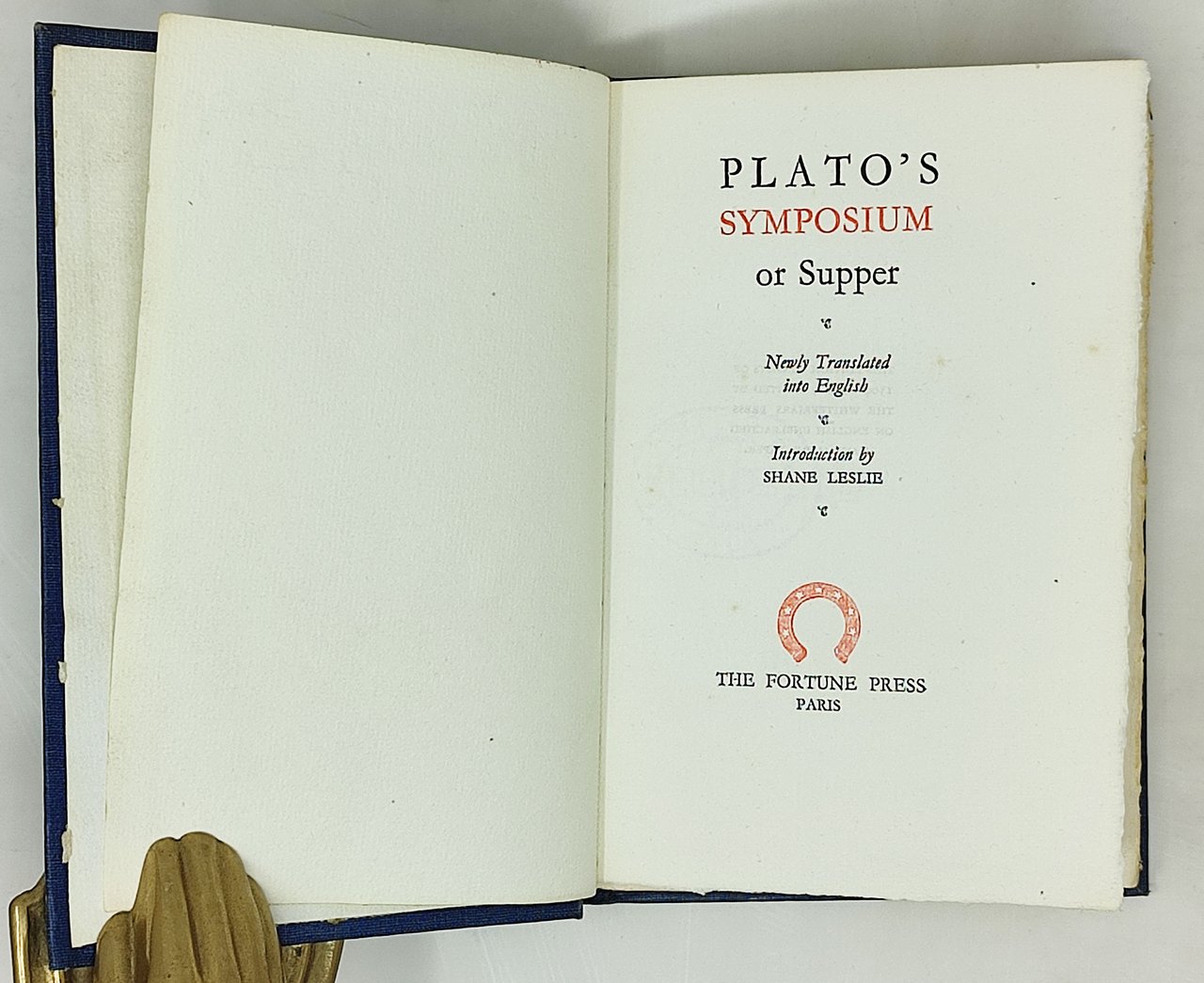 PLATO'S SYMPOSIUM Or Supper / Newly Translated into English