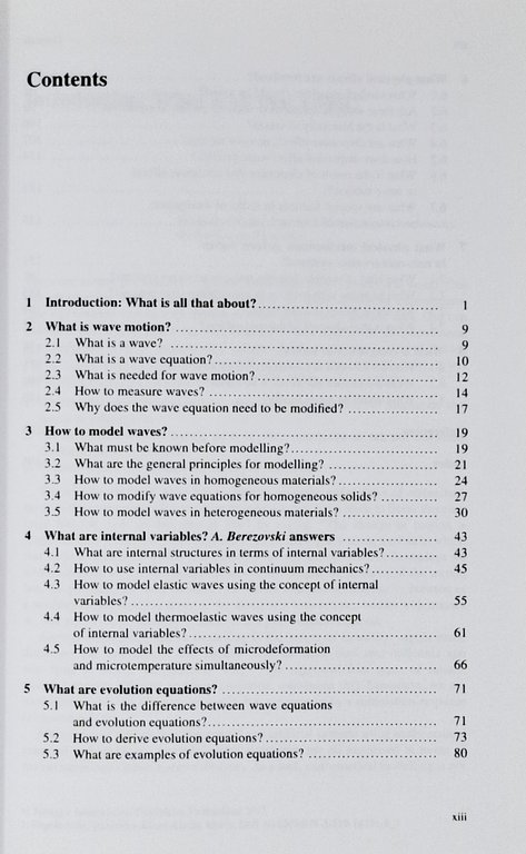 QUESTIONS ABOUT ELASTIC WAVES (autografato)