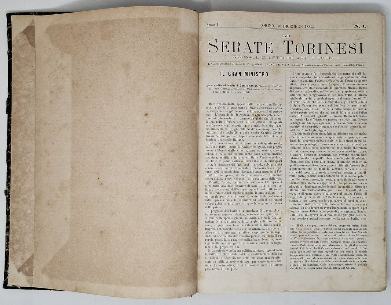 raccolta de LE SERATE TORINESI / GIORNALE DI LETTERE ARTI …