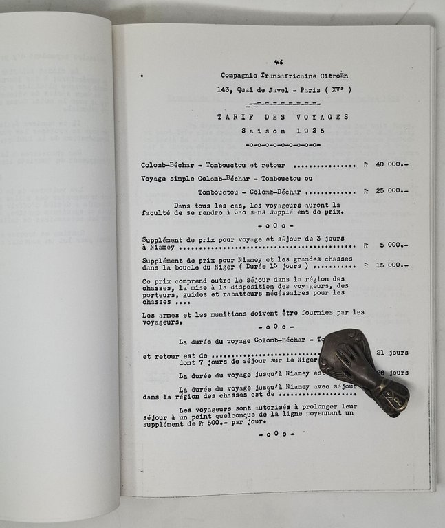 RACCOLTA DELLA DOCUMENTAZIONE RIGUARDANTE LA COMPAGNIA TRANSAFRICANA CITROEN (1924 - … | Immagine Gallery 3