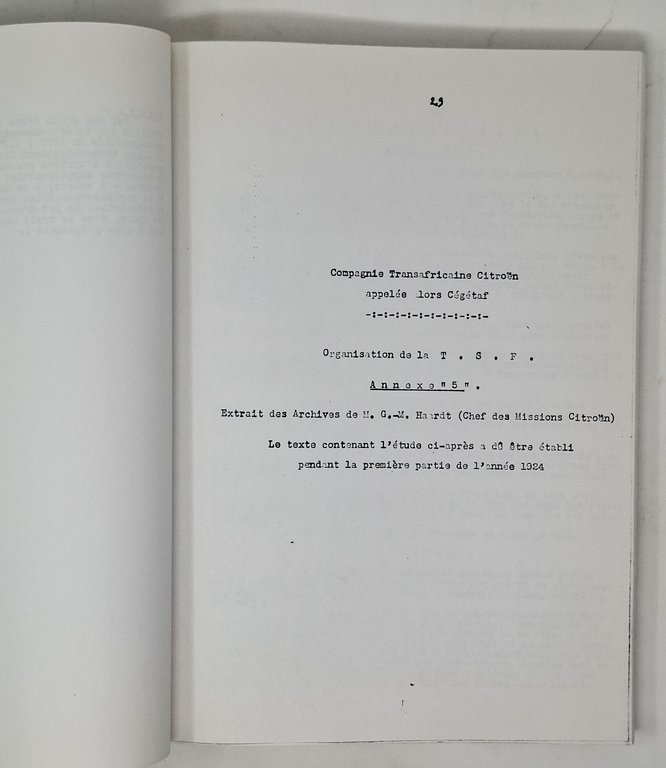 RACCOLTA DELLA DOCUMENTAZIONE RIGUARDANTE LA COMPAGNIA TRANSAFRICANA CITROEN (1924 - … | Immagine Gallery 4