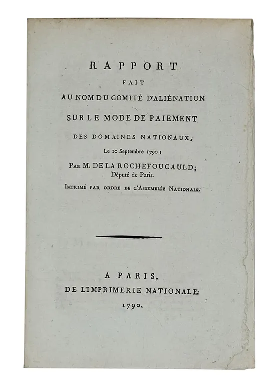 RAPPORT FAIT AU NOM DU COMITE D'ALIENATION SUR LE MODE …
