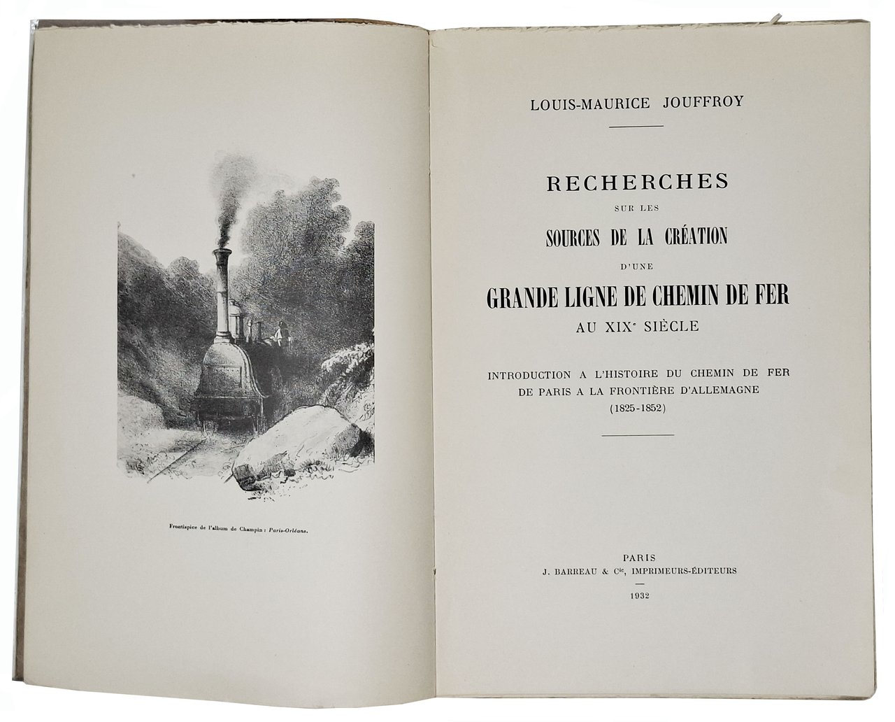 RECHERCHES SUR LES SOURCES DE LA CREATION D'UNE GRANDE LIGNE … | Immagine principale