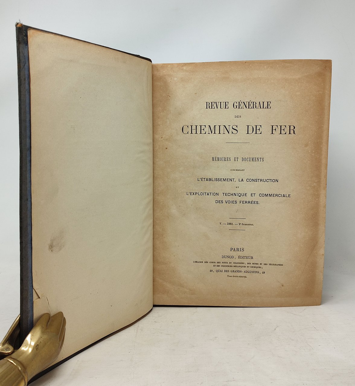 REVUE GENERALE DES CHEMINS DE FER / Memoires et documents …