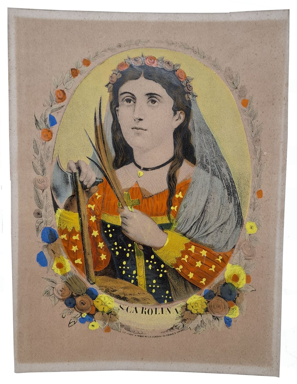 SANTA CAROLINA (litografia originale)