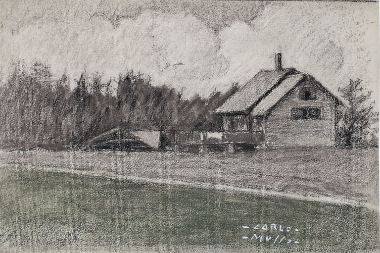 Sauce d’Oulx Sportinia (disegno originale a carboncino) | Immagine Gallery 2