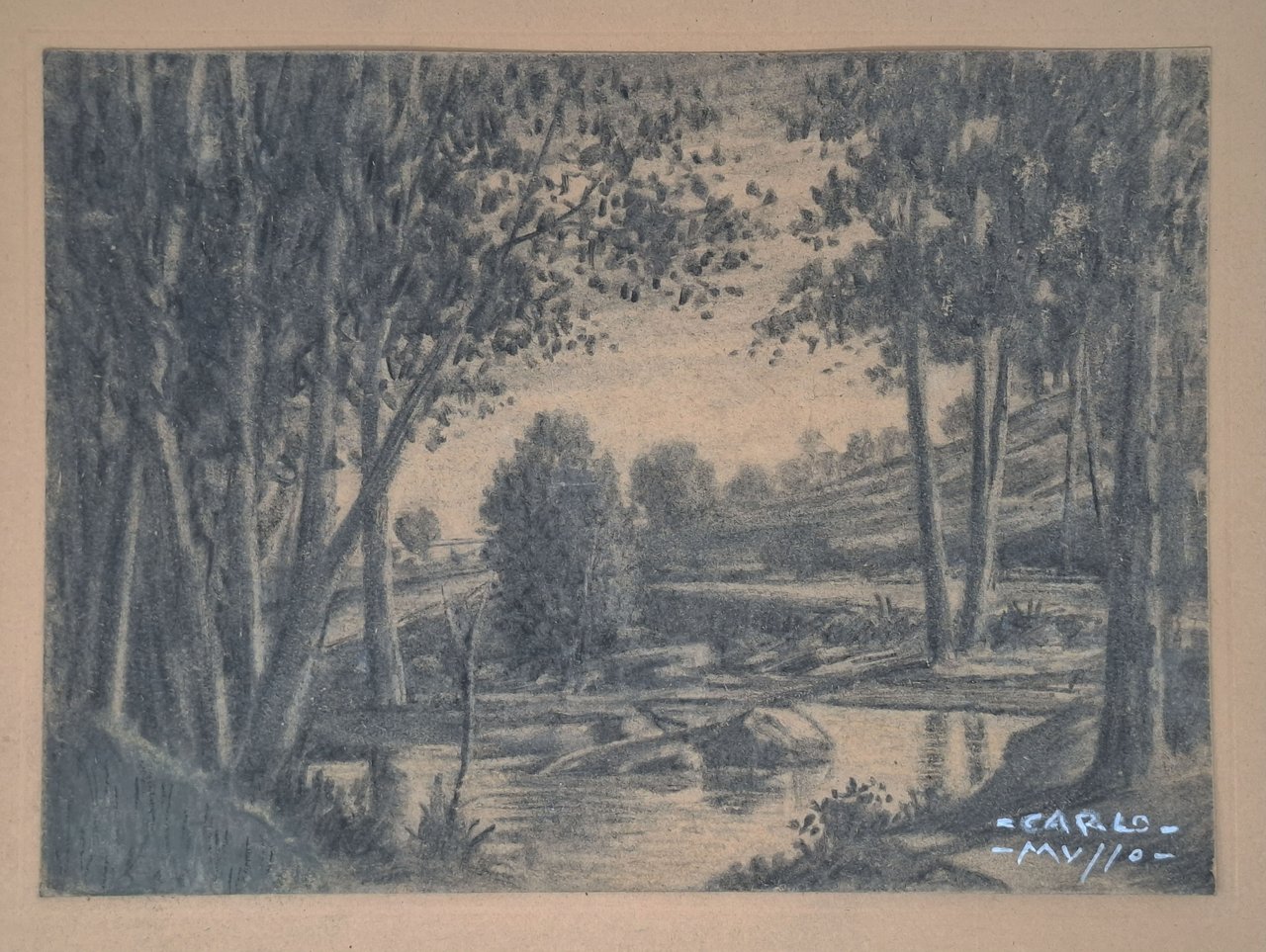 senza titolo (disegno originale a carboncino) | Immagine principale