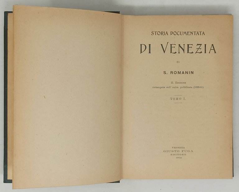 STORIA DOCUMENTATA DI VENEZIA