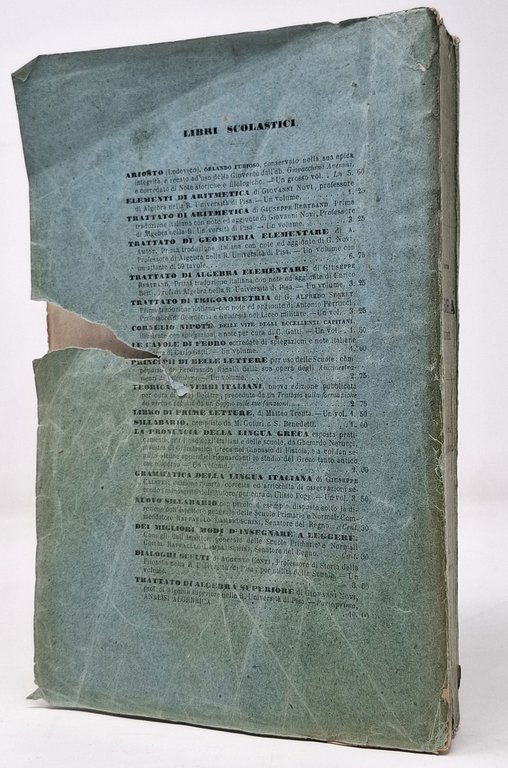 TRATTATO DI ALGEBRA SUPERIORE. Parte prima: analisi algebrica