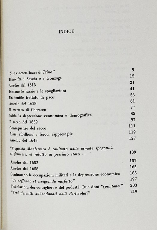 TRINO FRA LE GUERRE DEL SEICENTO