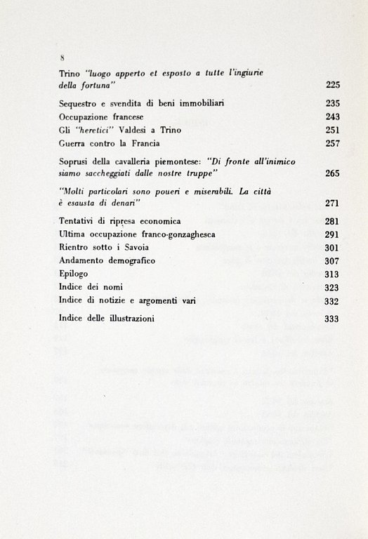 TRINO FRA LE GUERRE DEL SEICENTO