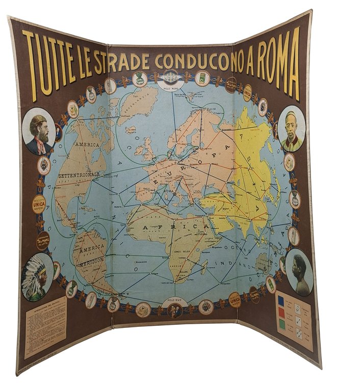 TUTTE LE STRADE CONDUCONO A ROMA (giuoco pubblicitario della Talmone …