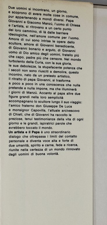 UN ARTISTA E IL PAPA / sulla base dei ricordi …