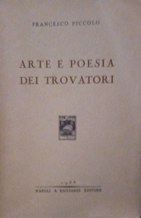 ARTE E POESIA DEI TROVATORI