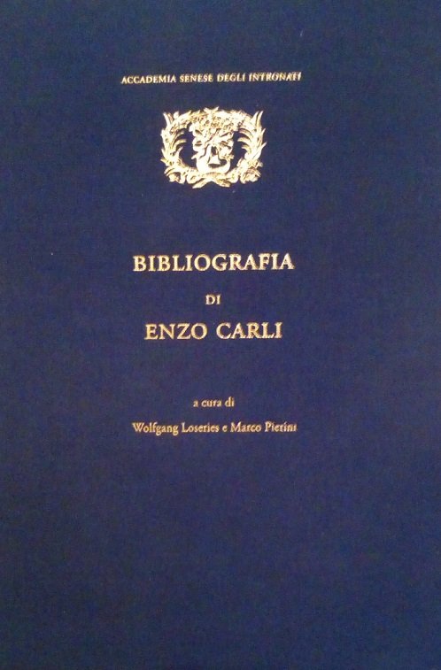 BIBLIOGRAFIA DI ENZO CARLI
