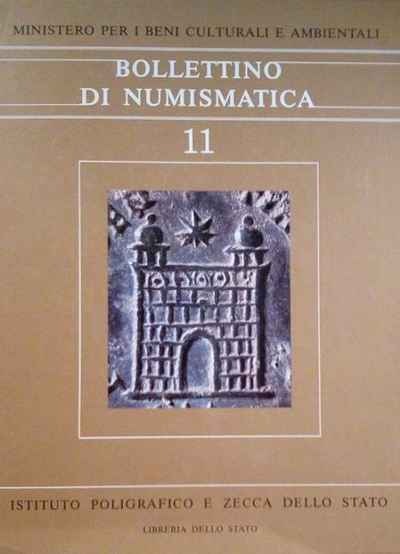 BOLLETTINO DI NUMISMATICA 11 - LUGLIO-DICEMBRE 1988